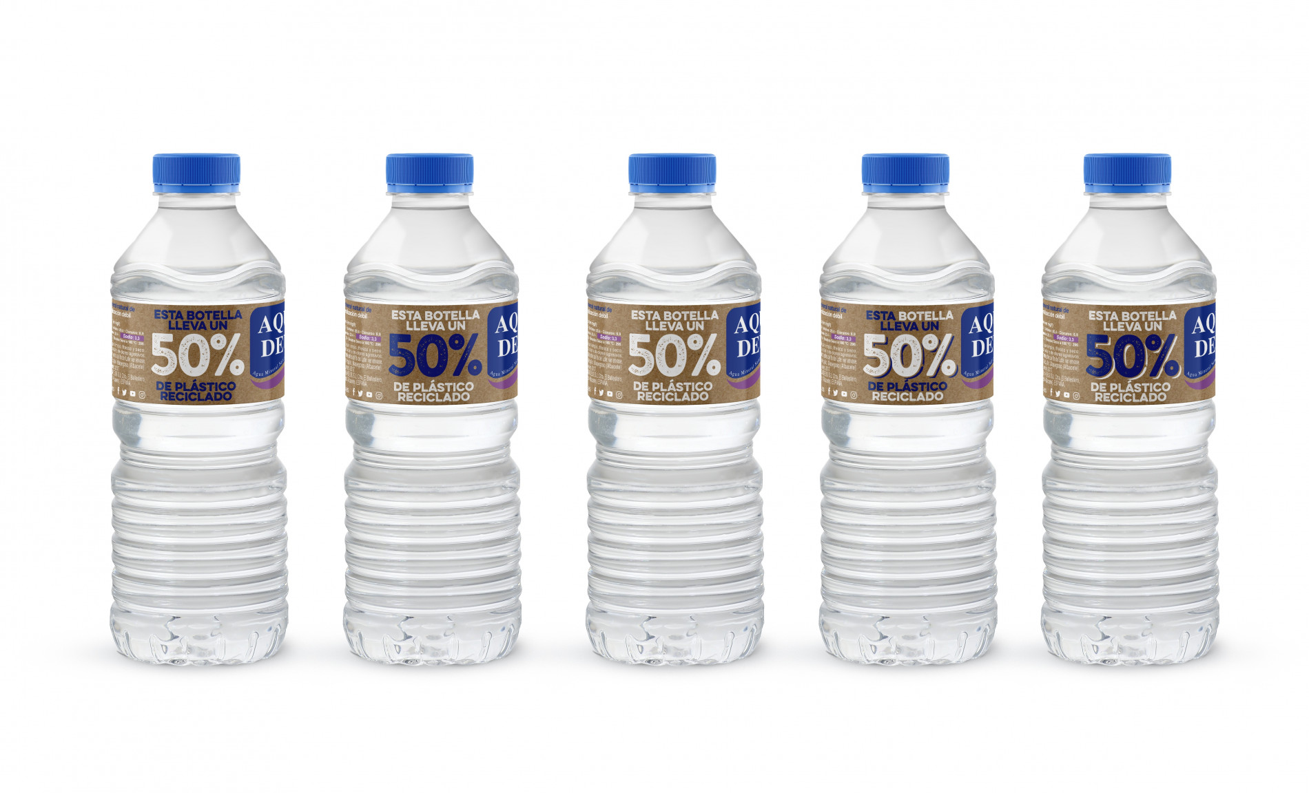 Botella PET reciclado Aquadeus